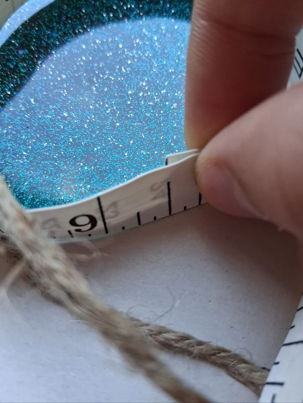 Hand Crafted sparkling teal